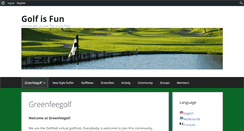 Desktop Screenshot of greenfeegolf.golf4all.be