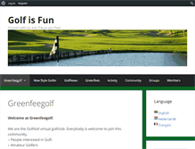 Tablet Screenshot of greenfeegolf.golf4all.be
